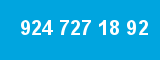 924 727 18 92 924 727 18 92